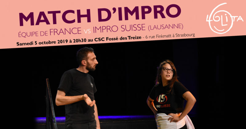 Match d’impro : Equipe de France – Impro Suisse