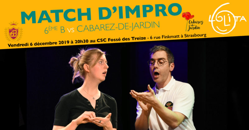 Match d’impro : 6ème B vs Cabarez-de-Jardin