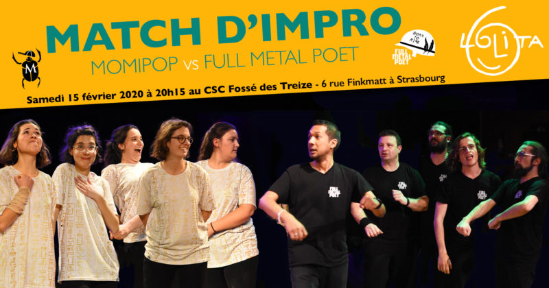 Complet! Match d’impro : Momipop vs Full Metal Poet