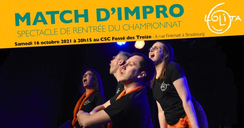 [Complet !] Match d’impro : Spectacle de rentrée du Championnat Lolita