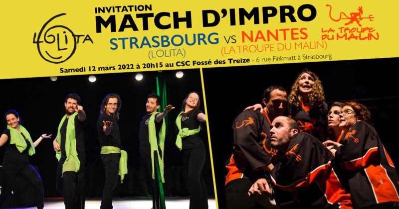 Match d’Impro : Lolita vs La Troupe du Malin