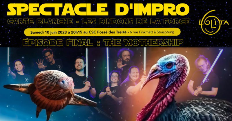 Spectacle d’impro : The Mothership – carte blanche aux Dindons de la Force