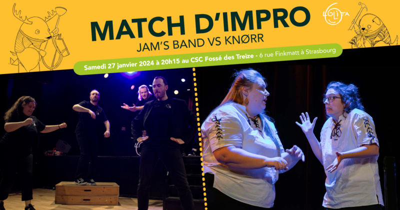 Match d’improvisation : Jam’s Band vs Knørr