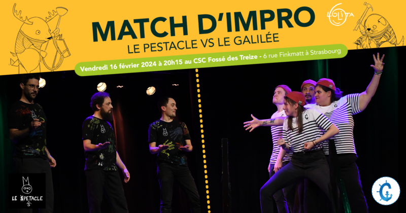 Match d’improvisation : Le Pestacle vs le Galilée