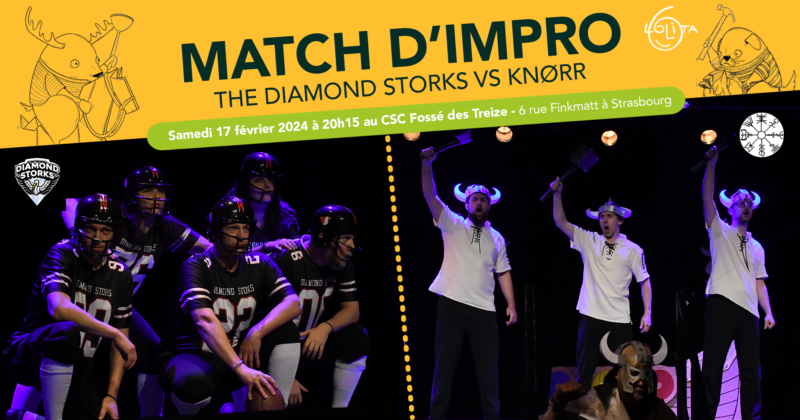 Match d’improvisation : The Diamond Storks vs Knørr